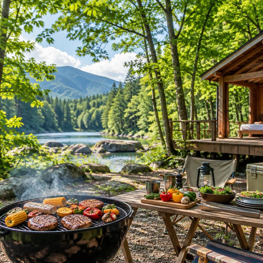 家族の笑顔が、森の休日を彩る。自然の中で楽しむBBQと素泊まりの旅